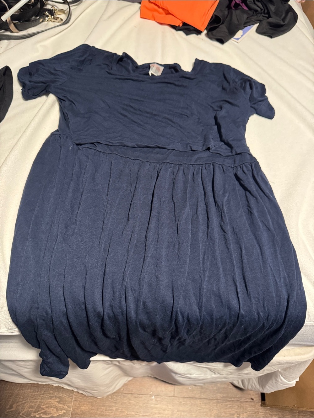 Navy Blue breastfeeding & maternity Dress